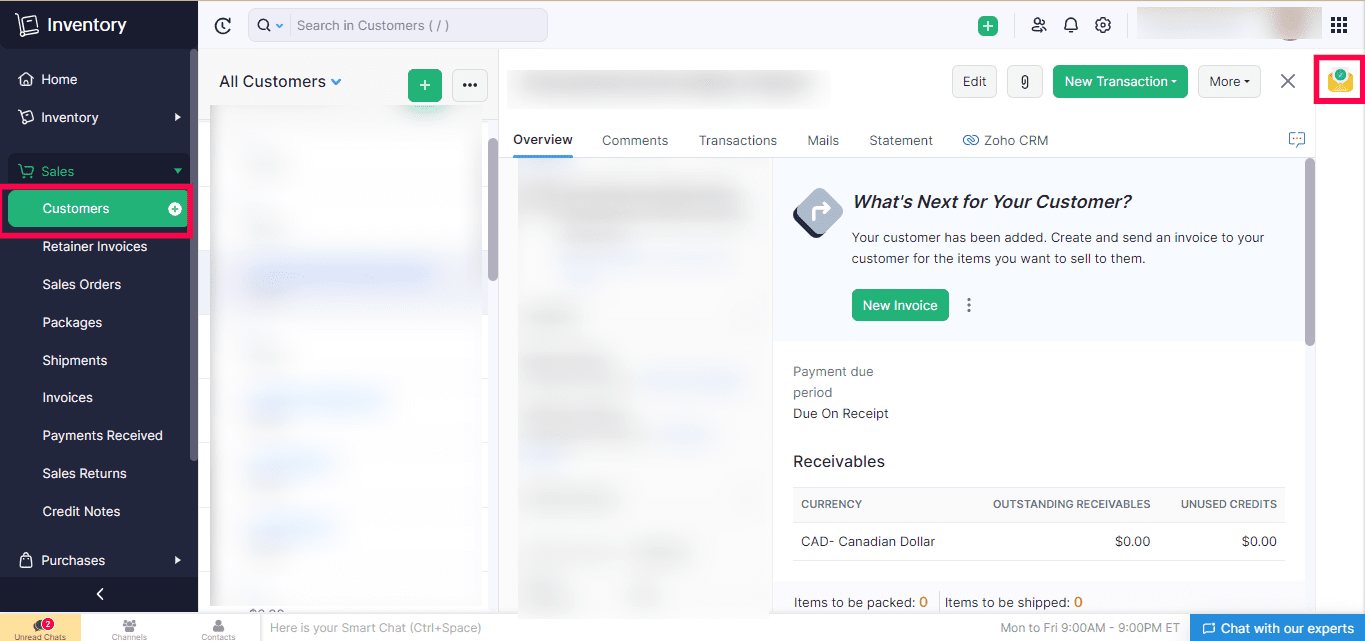 Email Veriifcation for Zoho Inventory