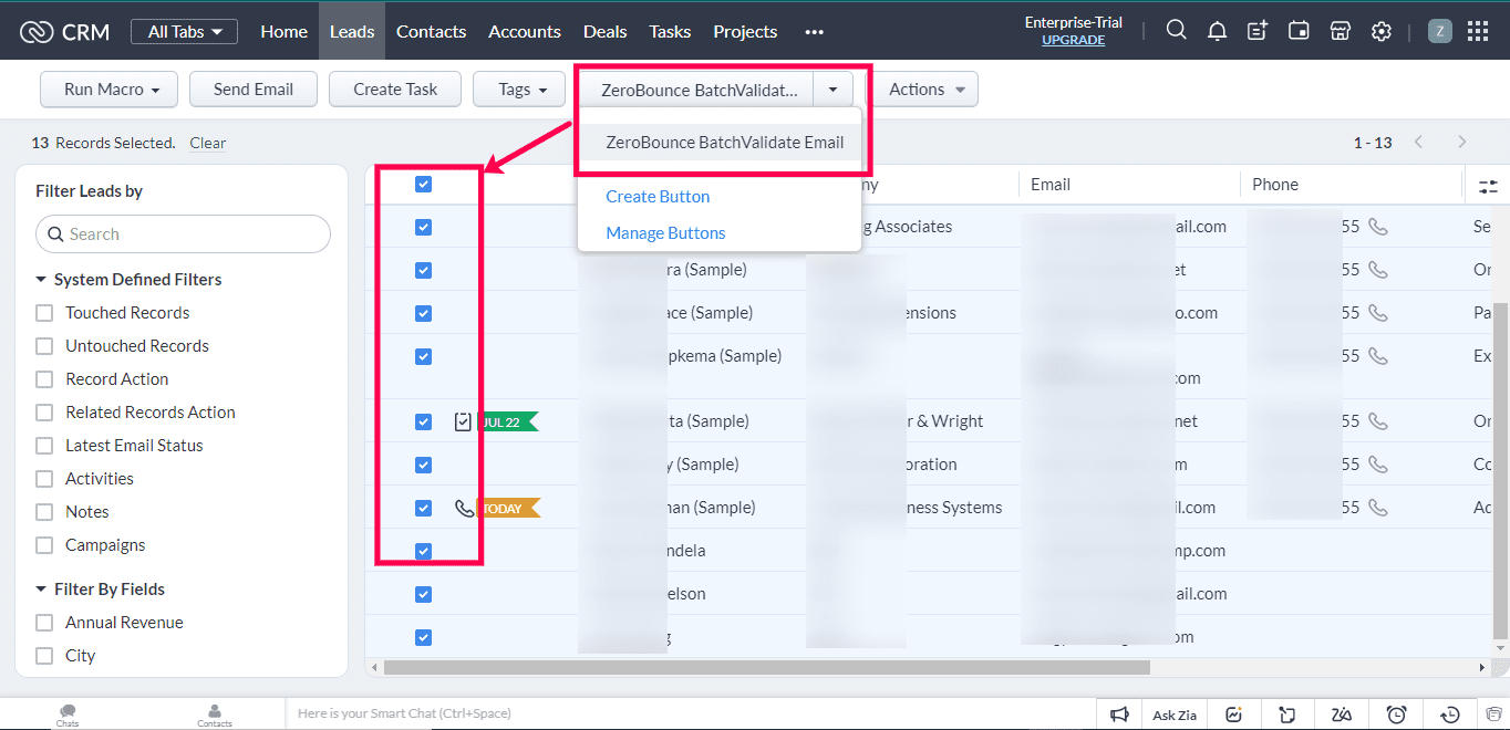Email Validation with ZeroBounce