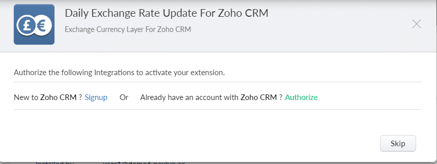 Daily Exchange Rate Update for Zoho CRM