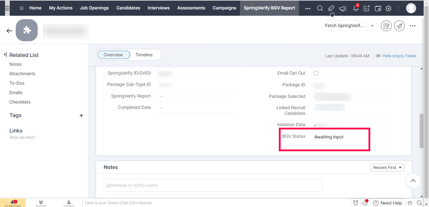 SpringVerify BGV for Zoho Recruit