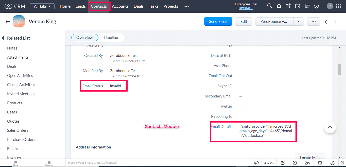 Email Validation with ZeroBounce
