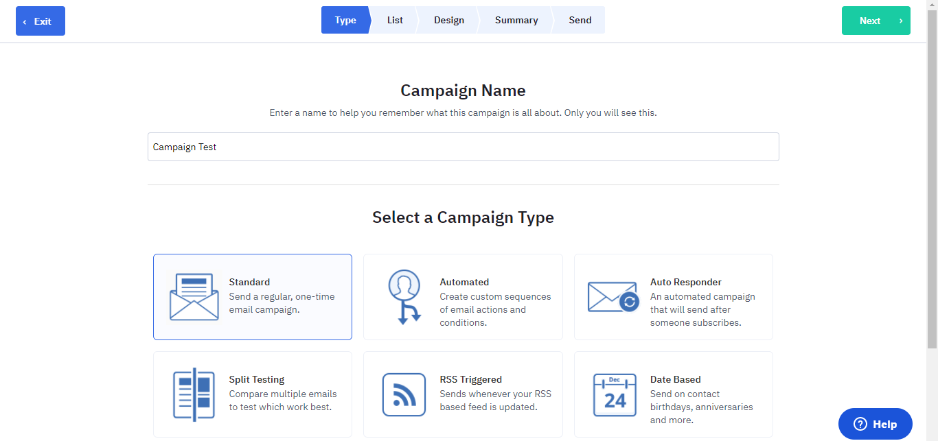 Activecampaigns Campaign setup
